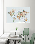 Obraz Mapa svet zvierat 2007